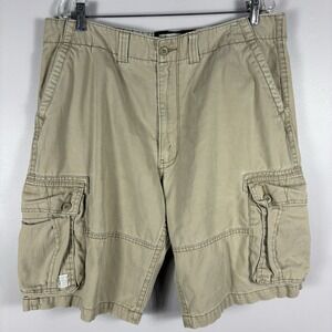 Levis Authentics Men's 38 Signature Beige Outdoors Utility Hiking Cargo Shorts